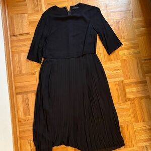 Zara Black Long Sleeve Dress